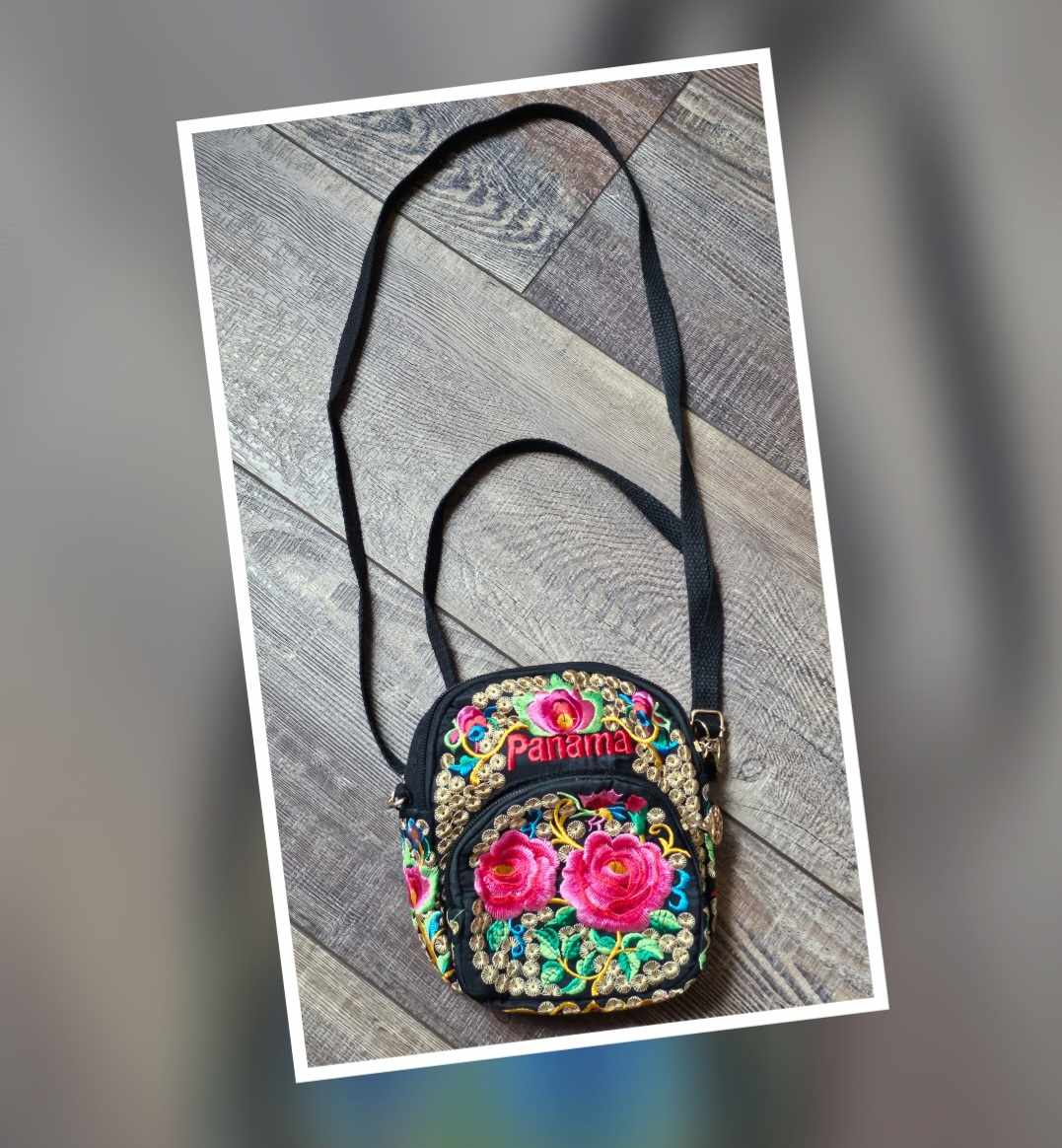 Bolsos Cruzados Bordados Floral - Estilo 4