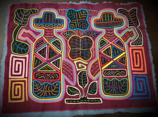 Mola Textil Tradicional Guna Yala Panamá
